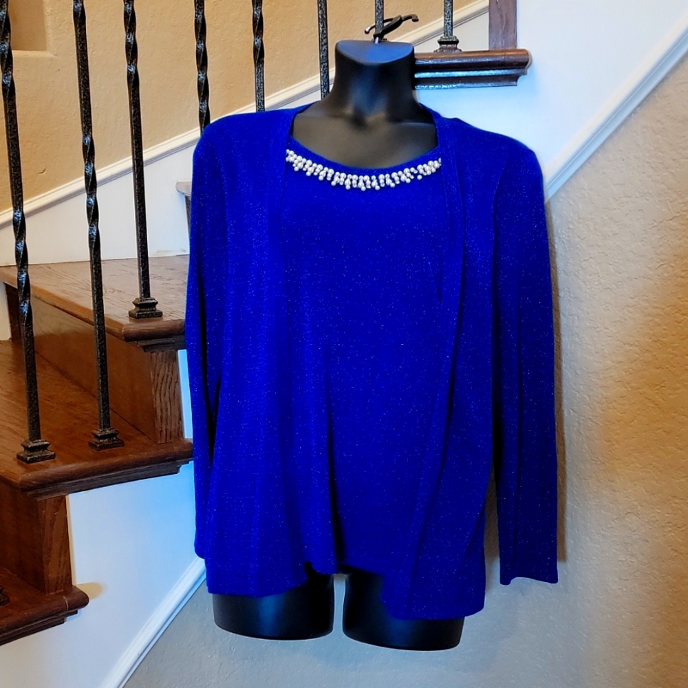 Blingy Blue Fancy Blouse